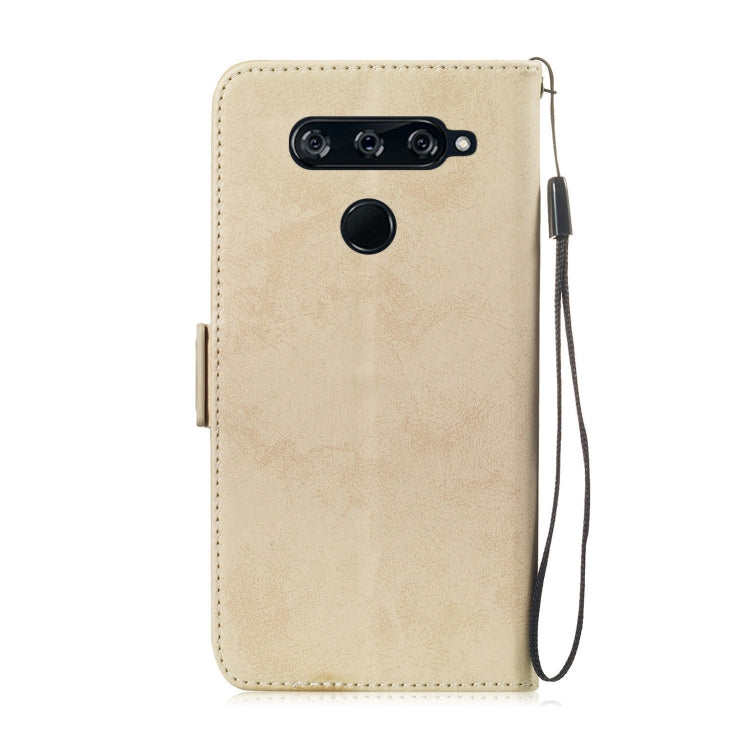 Multifunctional Horizontal Flip Retro Leather Case with Card Slot & Holder for LG V40 ThinQ