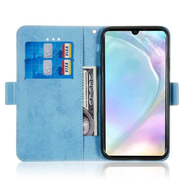 Multifunctional Horizontal Flip Retro Leather Case with Card Slot & Holder for Huawei P30