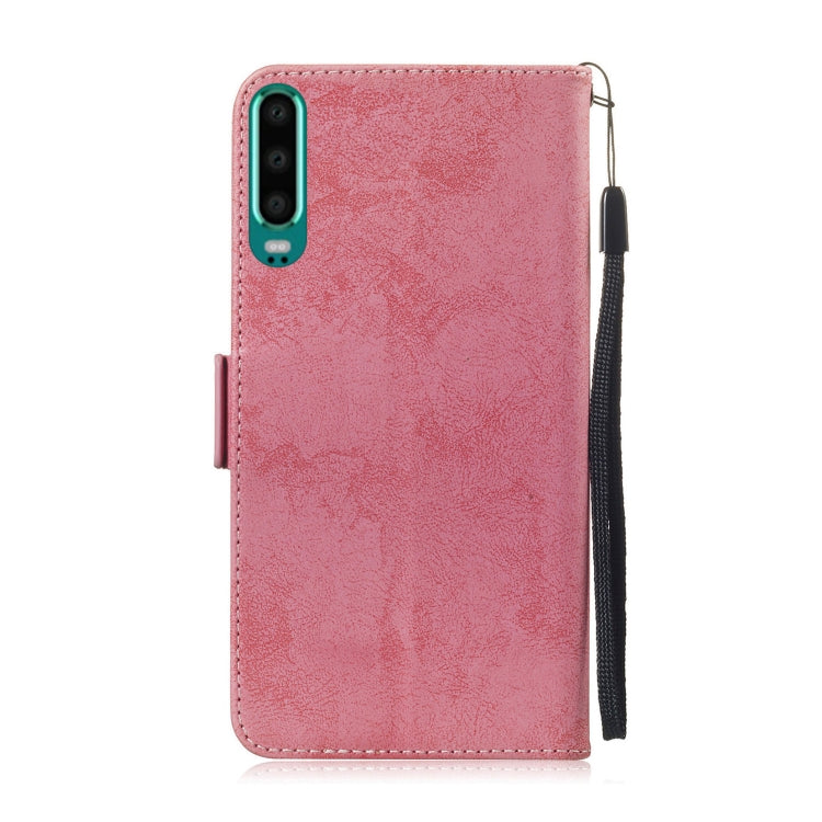 Multifunctional Horizontal Flip Retro Leather Case with Card Slot & Holder for Huawei P30