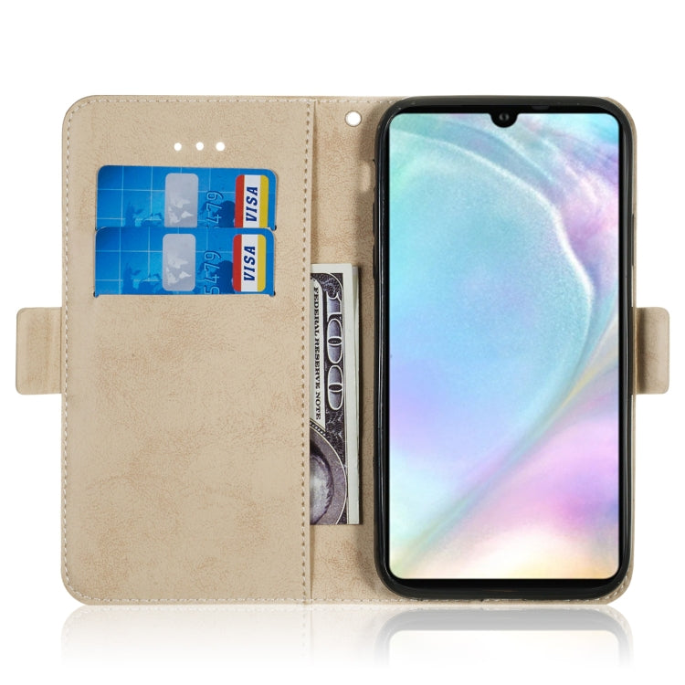 Multifunctional Horizontal Flip Retro Leather Case with Card Slot & Holder for Huawei P30
