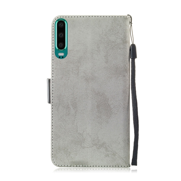 Multifunctional Horizontal Flip Retro Leather Case with Card Slot & Holder for Huawei P30
