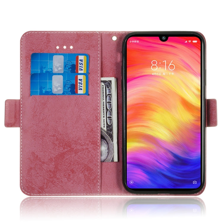 Multifunctional Horizontal Flip Retro Leather Case with Card Slot & Holder for Xiaomi Redmi Note 7