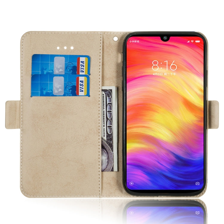 Multifunctional Horizontal Flip Retro Leather Case with Card Slot & Holder for Xiaomi Redmi Note 7
