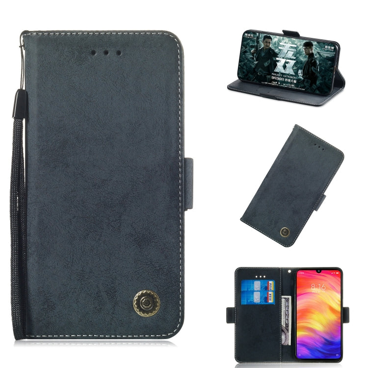 Multifunctional Horizontal Flip Retro Leather Case with Card Slot & Holder for Xiaomi Redmi Note 7