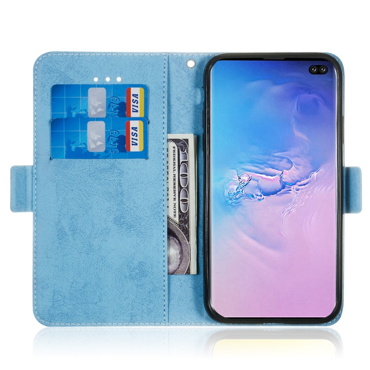 Multifunctional Horizontal Flip Retro Leather Case with Card Slot & Holder for Galaxy S10+