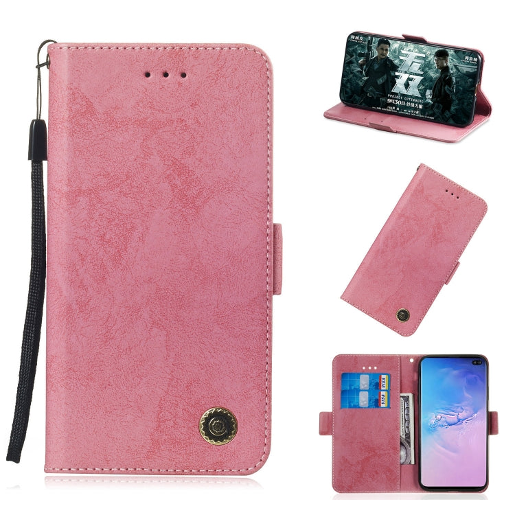 Multifunctional Horizontal Flip Retro Leather Case with Card Slot & Holder for Galaxy S10+