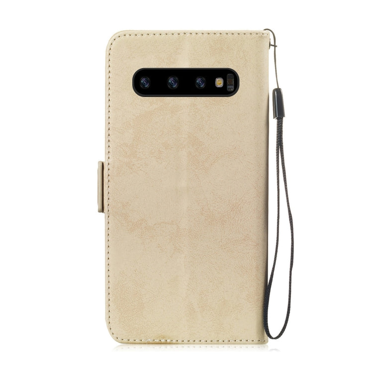 Multifunctional Horizontal Flip Retro Leather Case with Card Slot & Holder for Galaxy S10+