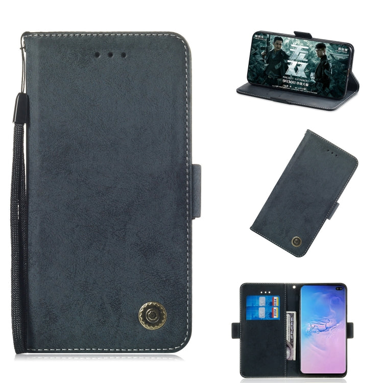 Multifunctional Horizontal Flip Retro Leather Case with Card Slot & Holder for Galaxy S10+