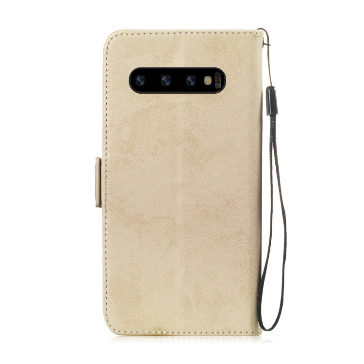 Multifunctional Horizontal Flip Retro Leather Case with Card Slot & Holder for Galaxy S10