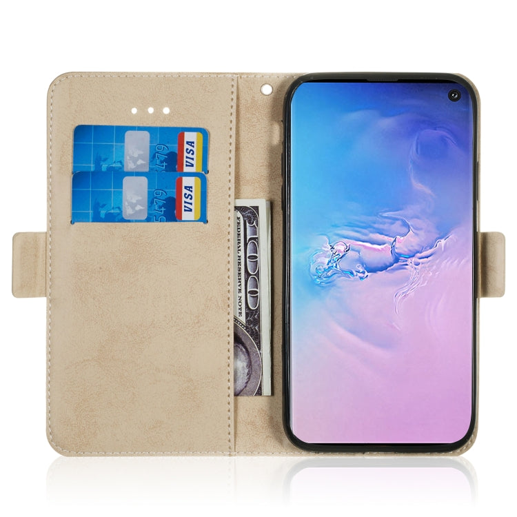 Multifunctional Horizontal Flip Retro Leather Case with Card Slot & Holder for Galaxy S10