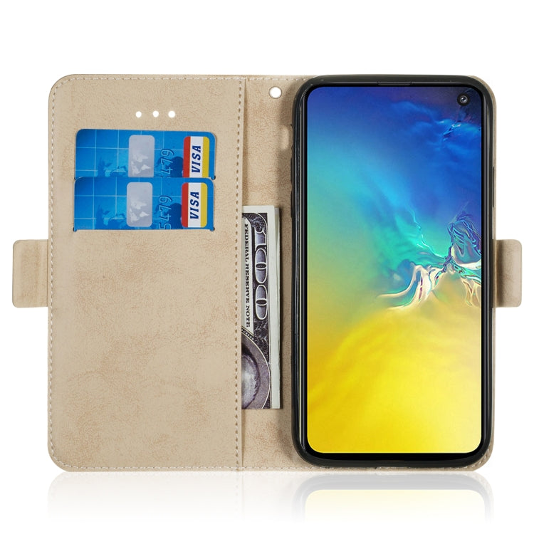 Multifunctional Horizontal Flip Retro Leather Case with Card Slot & Holder for Galaxy S10e