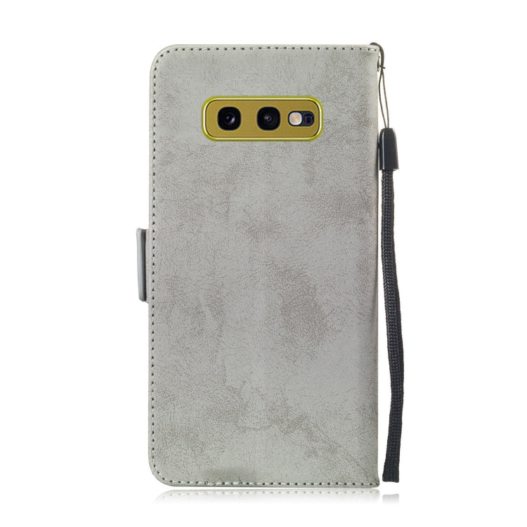 Multifunctional Horizontal Flip Retro Leather Case with Card Slot & Holder for Galaxy S10e