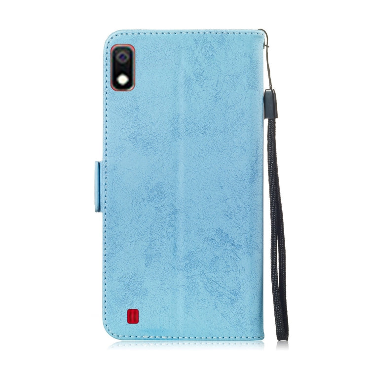 Multifunctional Horizontal Flip Retro Leather Case with Card Slot & Holder for Galaxy A10