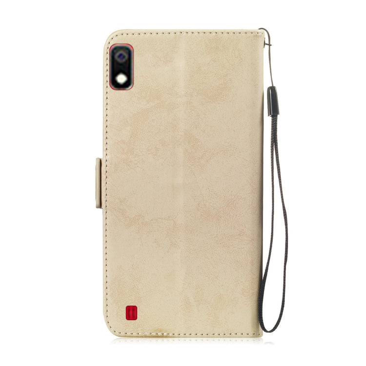 Multifunctional Horizontal Flip Retro Leather Case with Card Slot & Holder for Galaxy A10