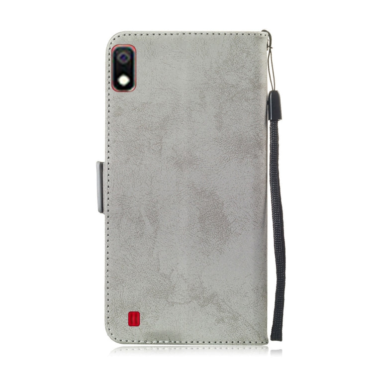 Multifunctional Horizontal Flip Retro Leather Case with Card Slot & Holder for Galaxy A10