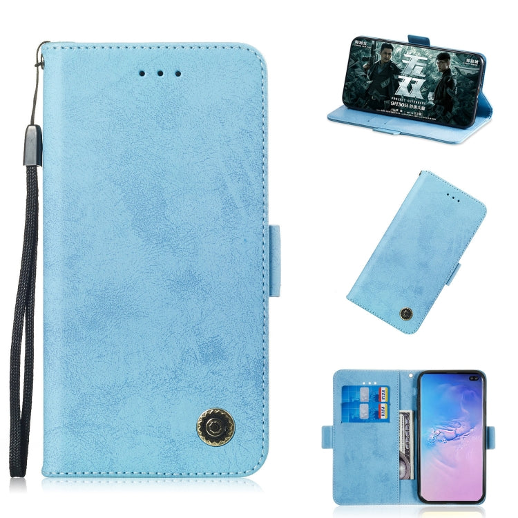 Multifunctional Horizontal Flip Retro Leather Case with Card Slot & Holder for Galaxy A30