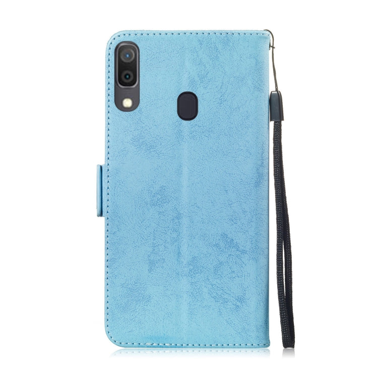 Multifunctional Horizontal Flip Retro Leather Case with Card Slot & Holder for Galaxy A30