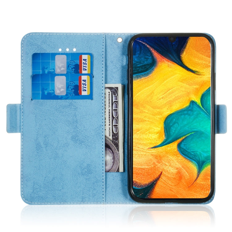 Multifunctional Horizontal Flip Retro Leather Case with Card Slot & Holder for Galaxy A30