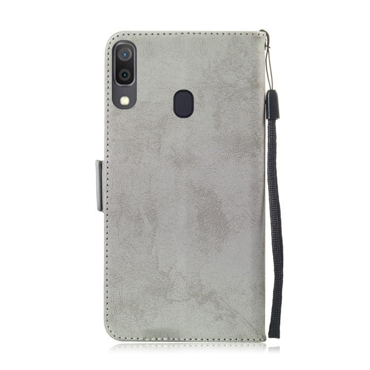 Multifunctional Horizontal Flip Retro Leather Case with Card Slot & Holder for Galaxy A30