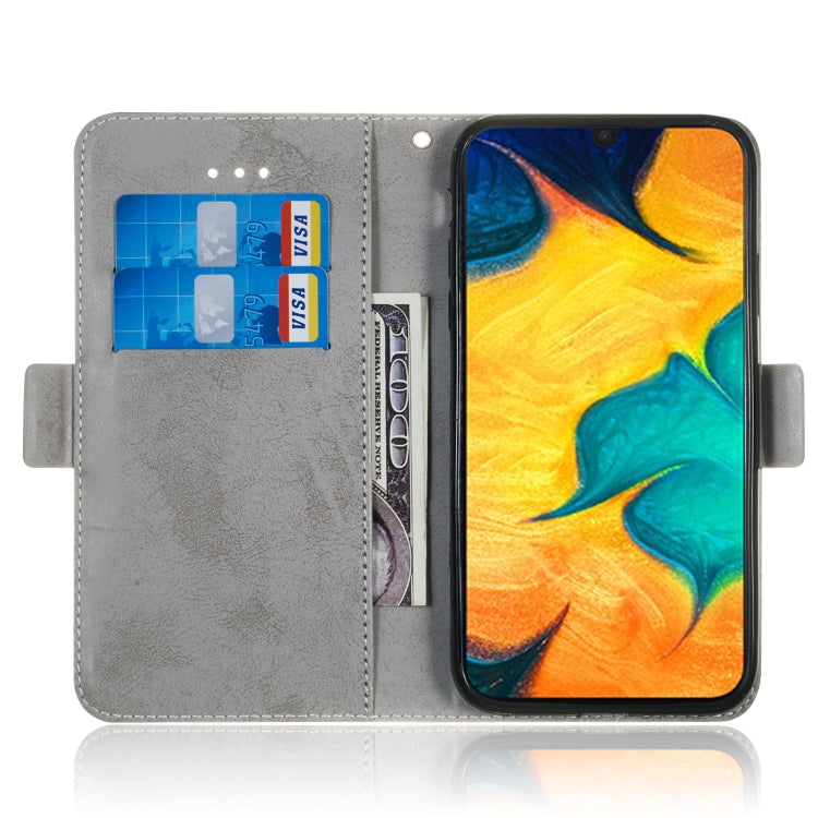 Multifunctional Horizontal Flip Retro Leather Case with Card Slot & Holder for Galaxy A30