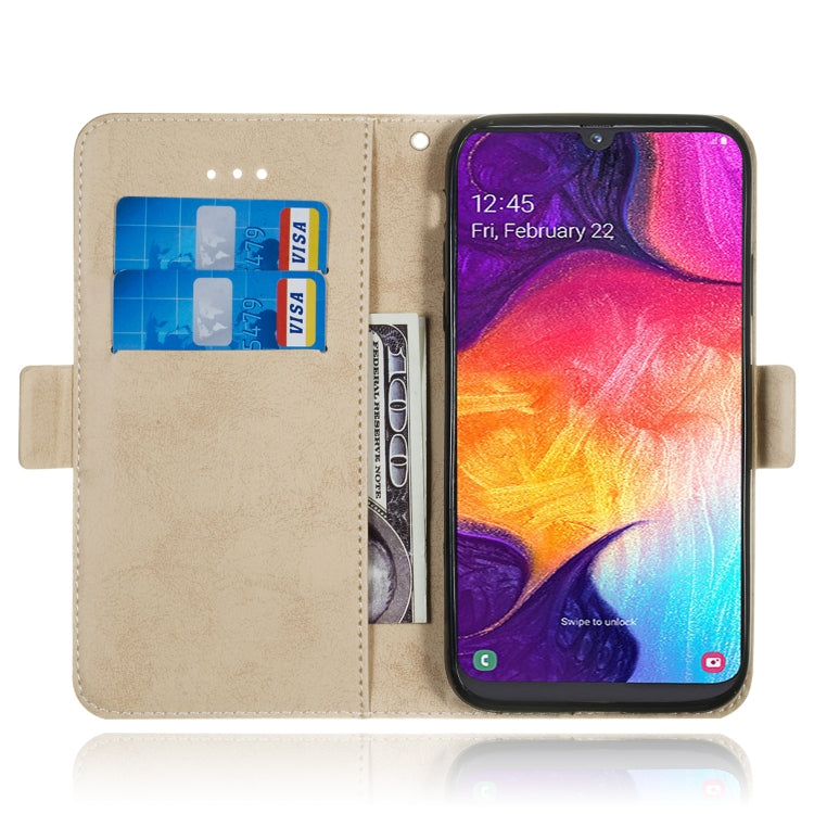 Multifunctional Horizontal Flip Retro Leather Case with Card Slot & Holder for Galaxy A50