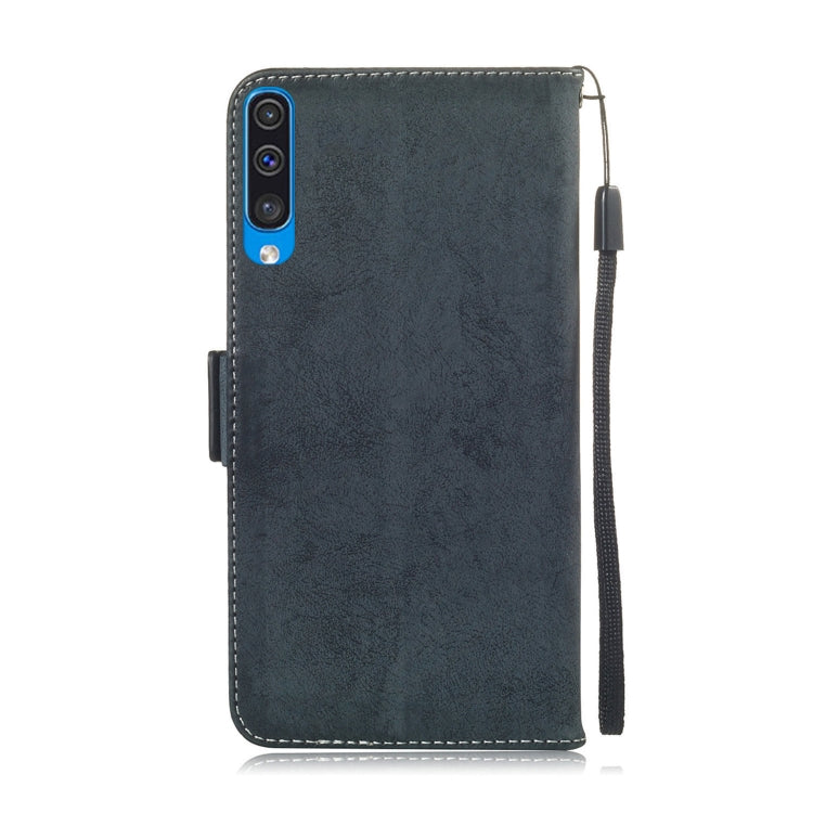 Multifunctional Horizontal Flip Retro Leather Case with Card Slot & Holder for Galaxy A50