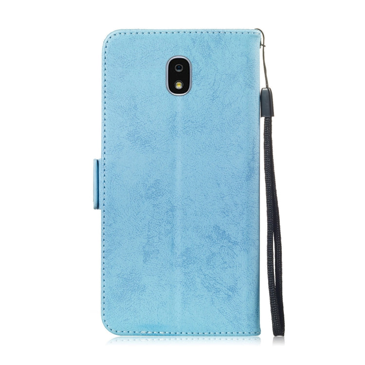 Multifunctional Horizontal Flip Retro Leather Case with Card Slot & Holder for Galaxy J7 2018