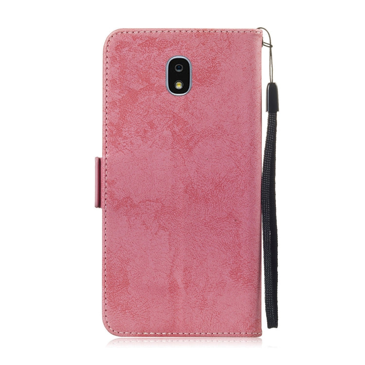 Multifunctional Horizontal Flip Retro Leather Case with Card Slot & Holder for Galaxy J7 2018