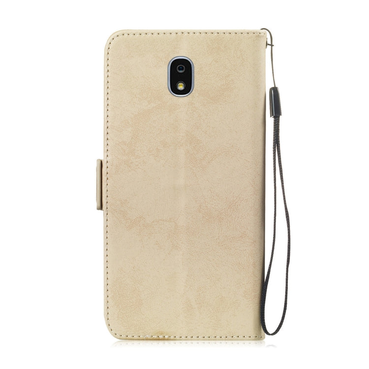 Multifunctional Horizontal Flip Retro Leather Case with Card Slot & Holder for Galaxy J7 2018