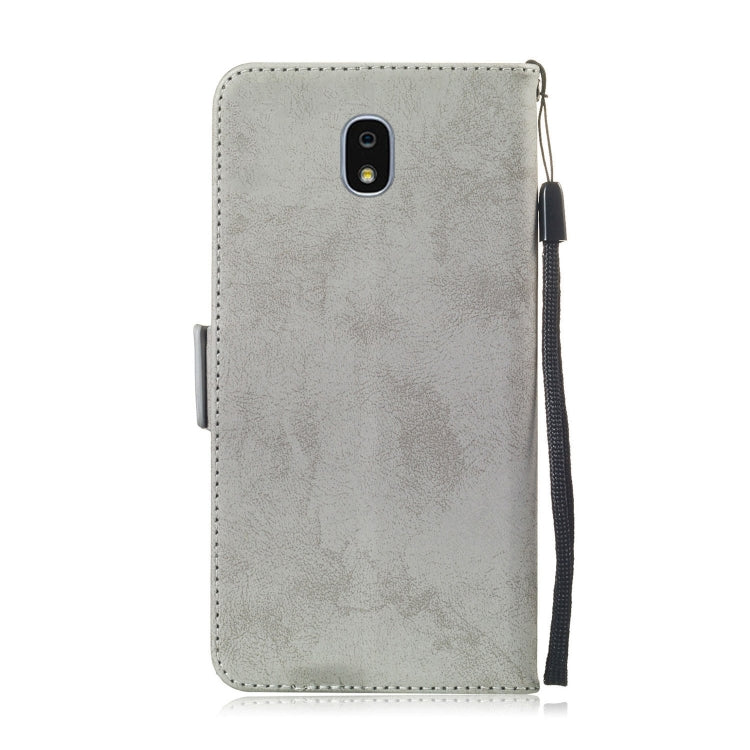 Multifunctional Horizontal Flip Retro Leather Case with Card Slot & Holder for Galaxy J7 2018