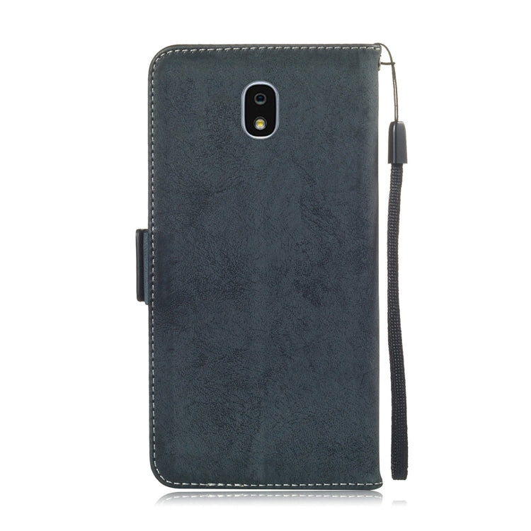 Multifunctional Horizontal Flip Retro Leather Case with Card Slot & Holder for Galaxy J7 2018