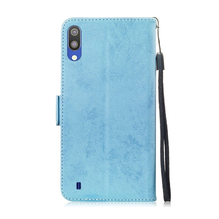 Multifunctional Horizontal Flip Retro Leather Case with Card Slot & Holder for Galaxy M10