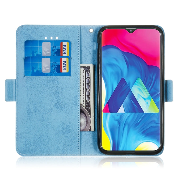 Multifunctional Horizontal Flip Retro Leather Case with Card Slot & Holder for Galaxy M10