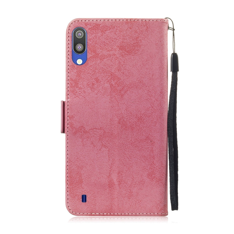 Multifunctional Horizontal Flip Retro Leather Case with Card Slot & Holder for Galaxy M10