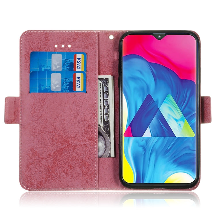 Multifunctional Horizontal Flip Retro Leather Case with Card Slot & Holder for Galaxy M10