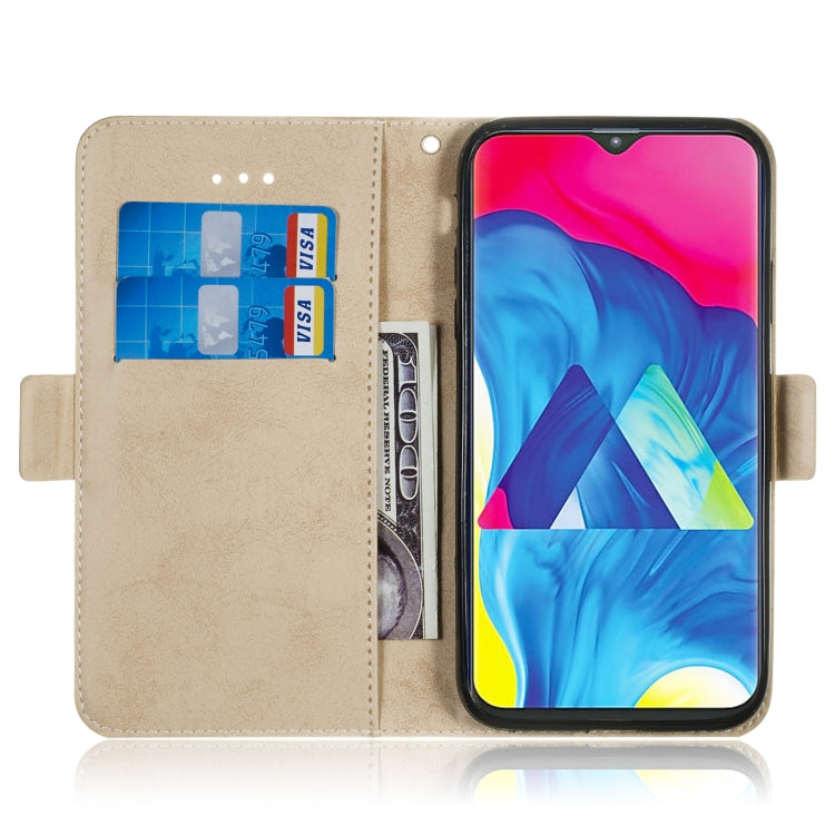 Multifunctional Horizontal Flip Retro Leather Case with Card Slot & Holder for Galaxy M10