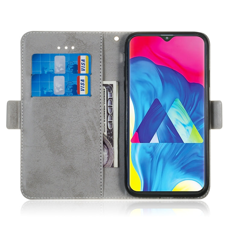 Multifunctional Horizontal Flip Retro Leather Case with Card Slot & Holder for Galaxy M10