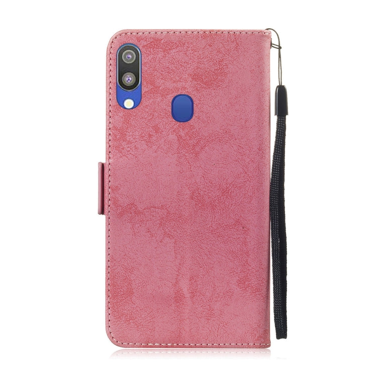 Multifunctional Horizontal Flip Retro Leather Case with Card Slot & Holder for Galaxy M20