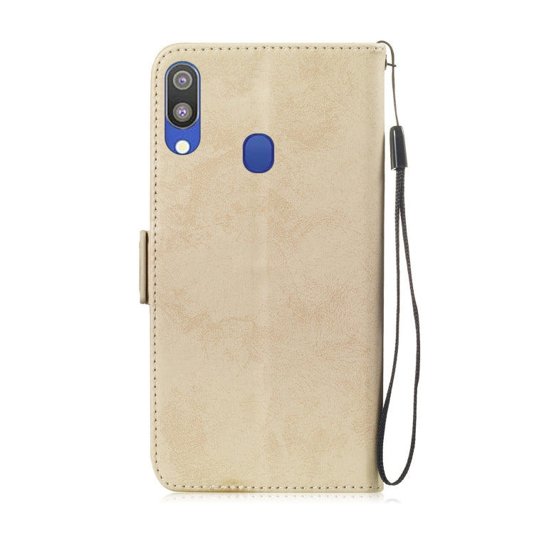 Multifunctional Horizontal Flip Retro Leather Case with Card Slot & Holder for Galaxy M20