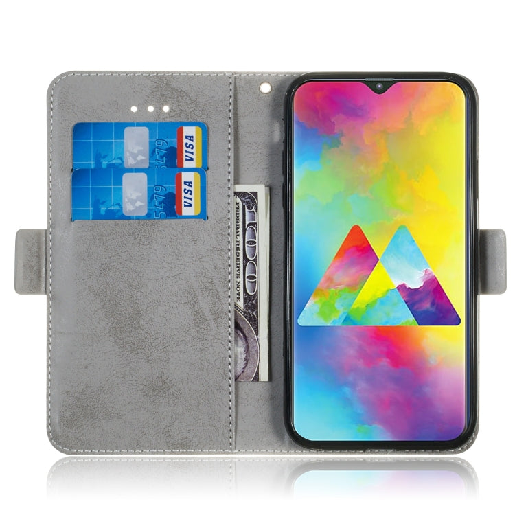 Multifunctional Horizontal Flip Retro Leather Case with Card Slot & Holder for Galaxy M20