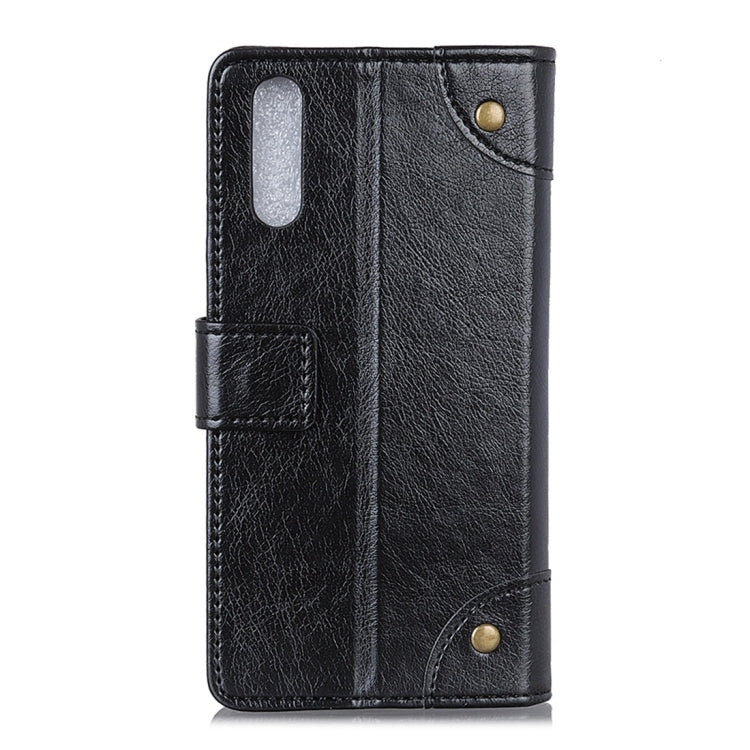 Copper Buckle Nappa Texture Horizontal Flip Leather Case for Sony Xperia 2, with Holder & Card Slots & Wallet