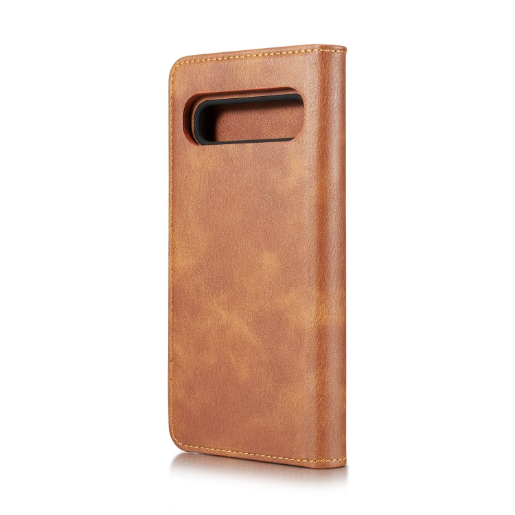 DG.MING Crazy Horse Texture Flip Detachable Magnetic Leather Case with Holder & Card Slots & Wallet for Galaxy S10 5G