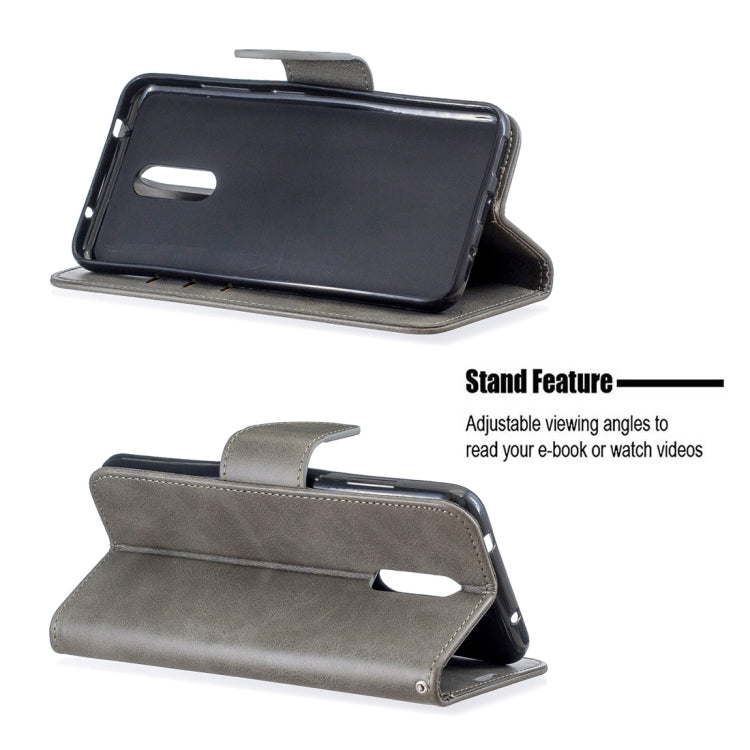 Retro Lambskin Texture Pure Color Horizontal Flip PU Leather Case with Holder & Card Slots & Wallet & Lanyard for Nokia 3.2