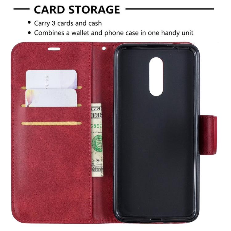 Retro Lambskin Texture Pure Color Horizontal Flip PU Leather Case with Holder & Card Slots & Wallet & Lanyard for Nokia 3.2