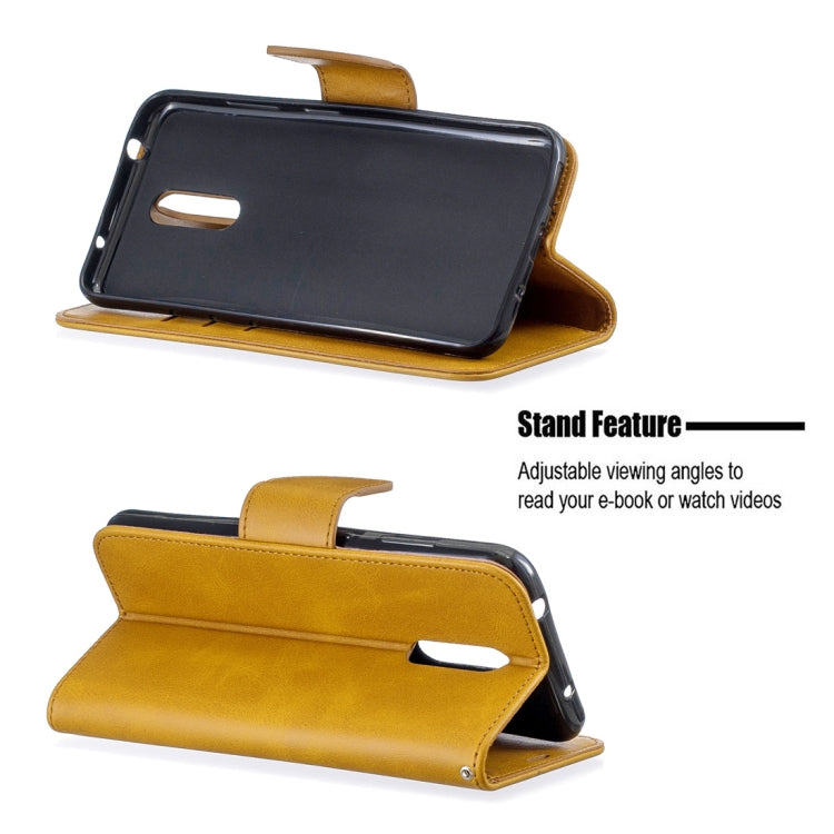 Retro Lambskin Texture Pure Color Horizontal Flip PU Leather Case with Holder & Card Slots & Wallet & Lanyard for Nokia 3.2