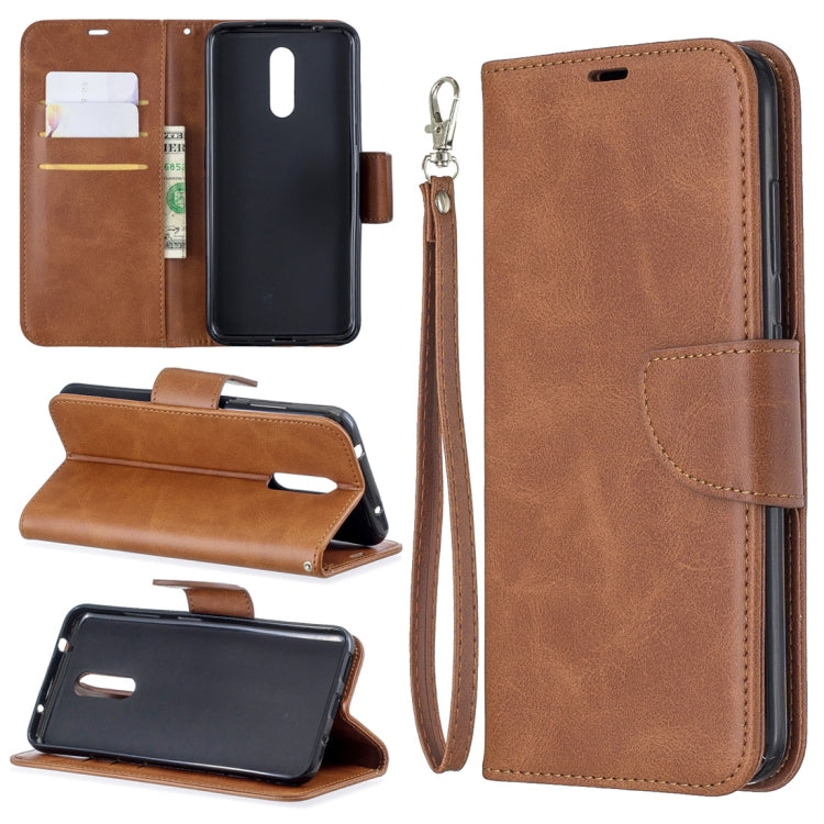 Retro Lambskin Texture Pure Color Horizontal Flip PU Leather Case with Holder & Card Slots & Wallet & Lanyard for Nokia 3.2