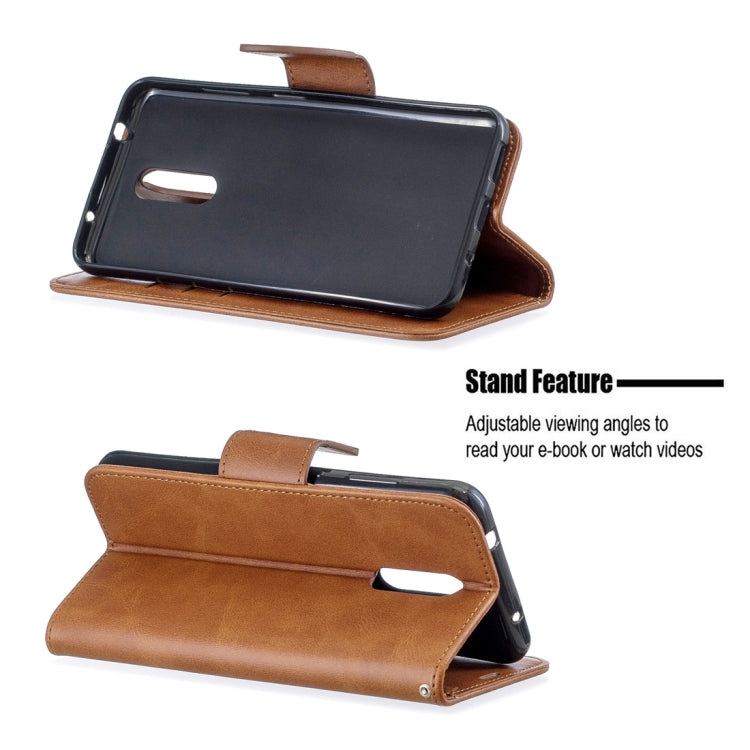 Retro Lambskin Texture Pure Color Horizontal Flip PU Leather Case with Holder & Card Slots & Wallet & Lanyard for Nokia 3.2
