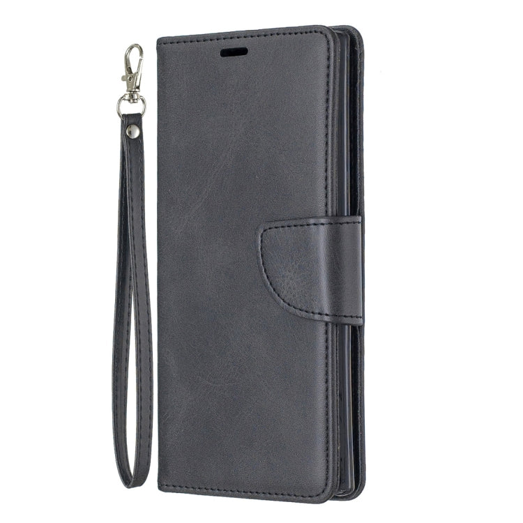 Retro Lambskin Texture Pure Color Horizontal Flip PU Leather Case with Holder & Card Slots & Wallet & Lanyard for Galaxy Note10