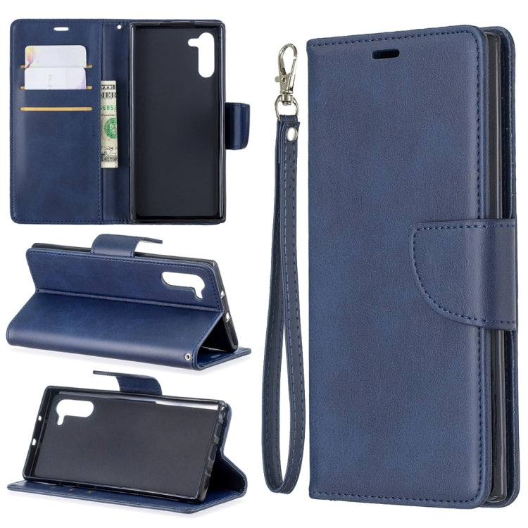 Retro Lambskin Texture Pure Color Horizontal Flip PU Leather Case with Holder & Card Slots & Wallet & Lanyard for Galaxy Note10