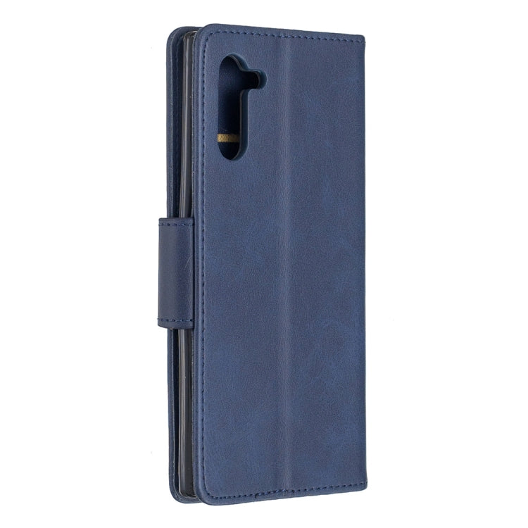 Retro Lambskin Texture Pure Color Horizontal Flip PU Leather Case with Holder & Card Slots & Wallet & Lanyard for Galaxy Note10